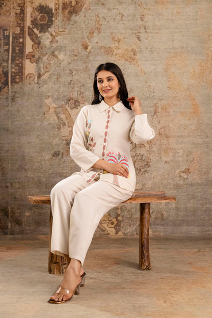 Pure Cotton Flex Embroidered Co-Ord Set