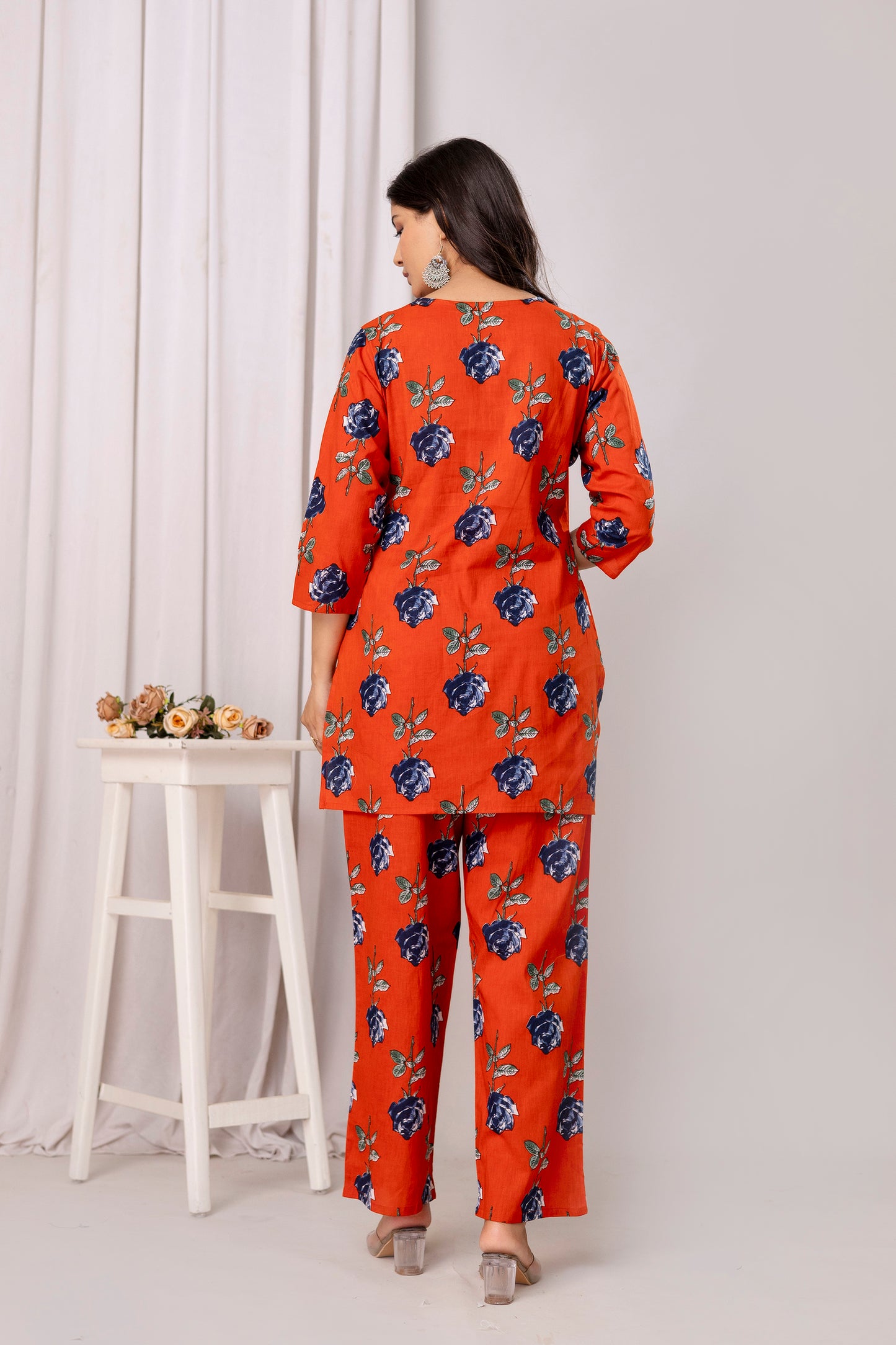 Pure Cotton Floral Print Co-Ord Set