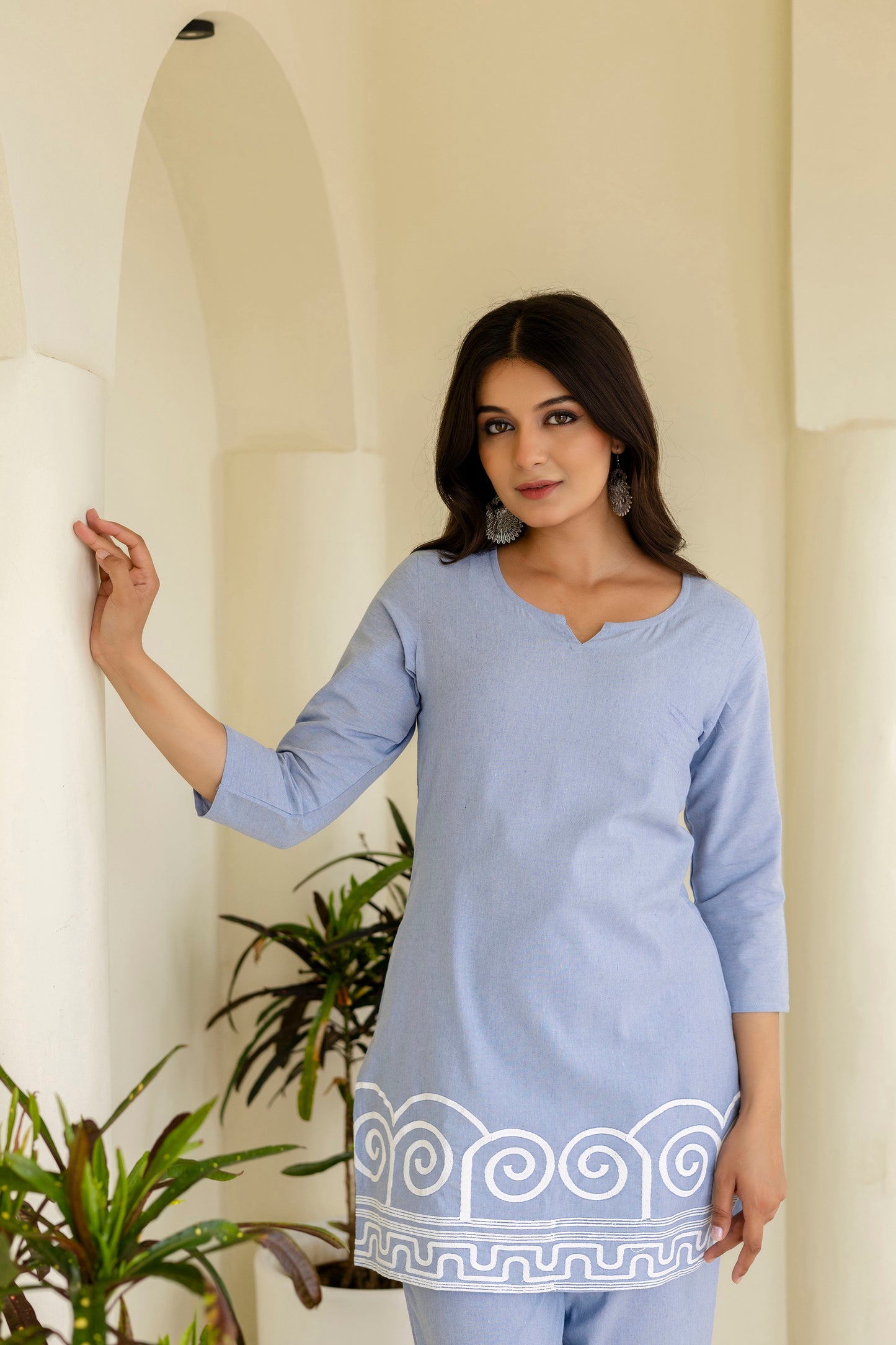 Pure Cotton Embroidered Co-Ord Set