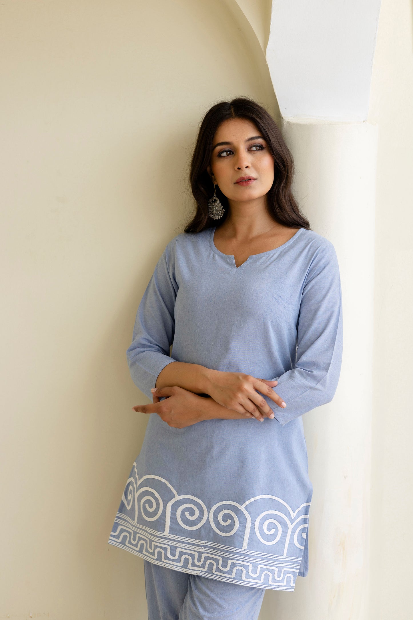 Pure Cotton Embroidered Co-Ord Set