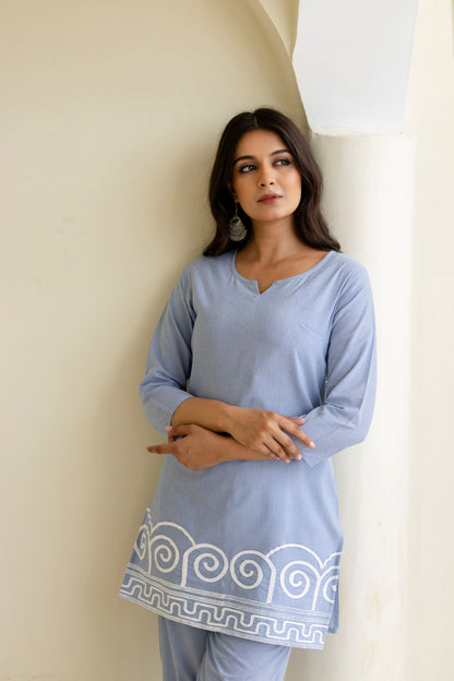 Pure Cotton Embroidered Co-Ord Set