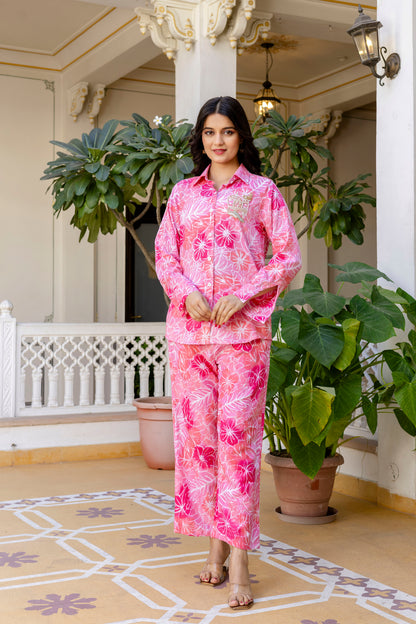 Pure Cotton Hand Work Co-Ord Set