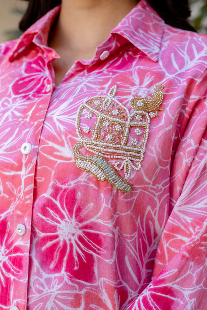 Pure Cotton Hand Work Co-Ord Set