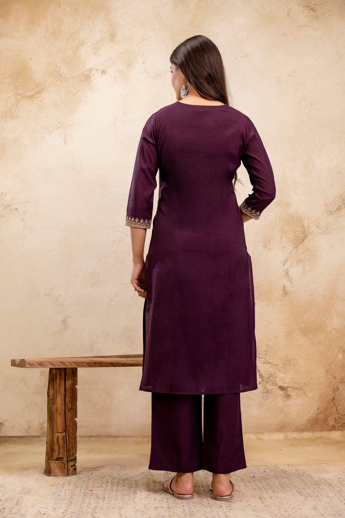 Pure Modal Chanderi Kurta Pant Dupatta Set