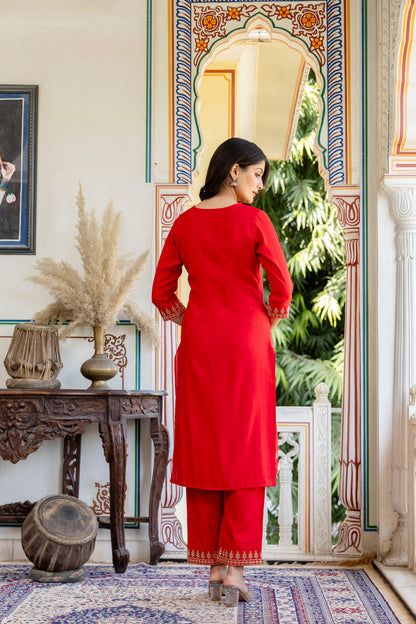 Pure Modal Chanderi Kurta Pant Dupatta Set