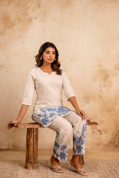 Pure Cotton Flex Printed Co-Ord Set