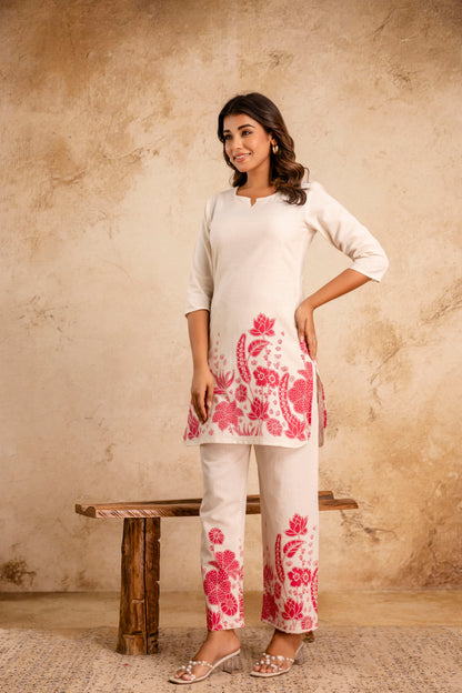 Pure Cotton Flex Printed Co-Ord Set