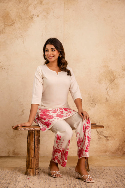 Pure Cotton Flex Printed Co-Ord Set