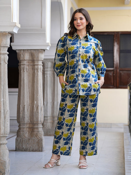 Pure cotton Floral Co-Ord set