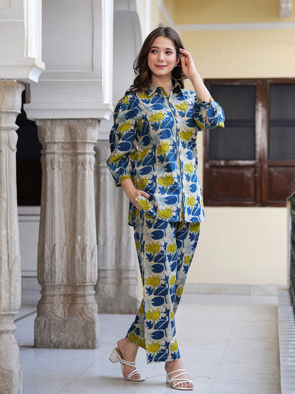 Pure cotton Floral Co-Ord set